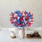 27PCS 4th/Fourth of July Decorations Artificial Flowers Red White Blue Patriotic Picks Berry Stems Independent Day Decor for Home Vase Table Centerpieces